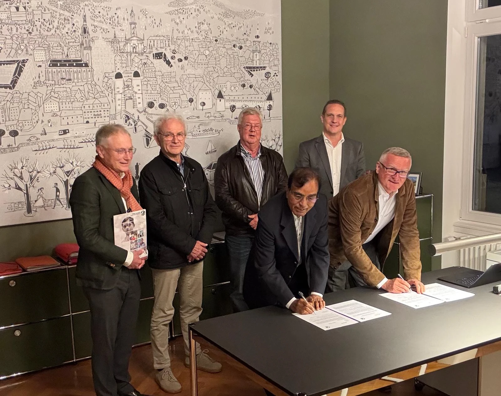 MOU Signing Ceremony — Qazi Sajid Ali and Dr. Tilman Krauch