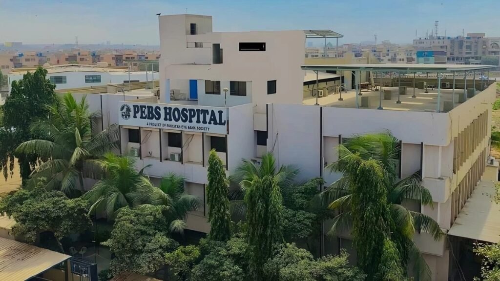 PEBS Hospital building in North Karachi